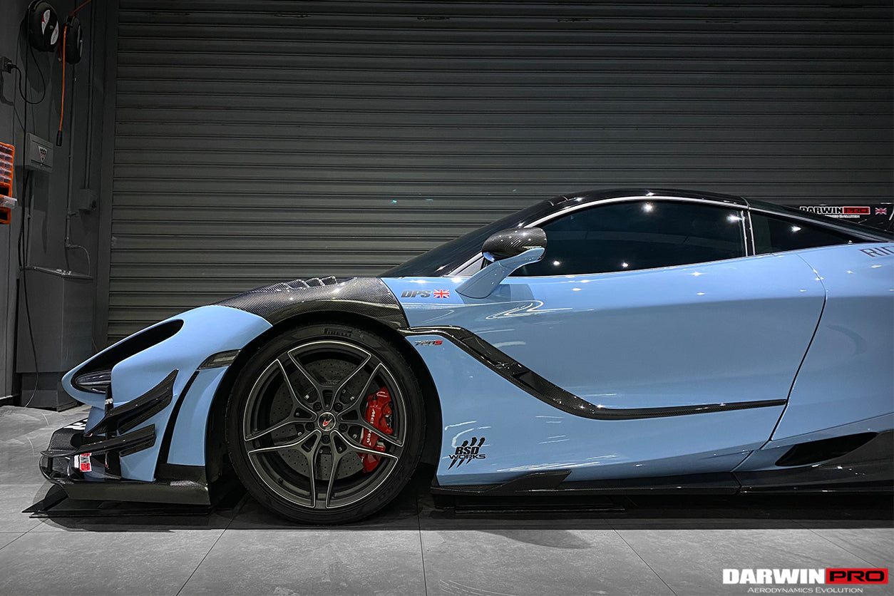2017 - 2021 McLaren 720s Se²NWB Style Carbon Fiber Side Door Trims