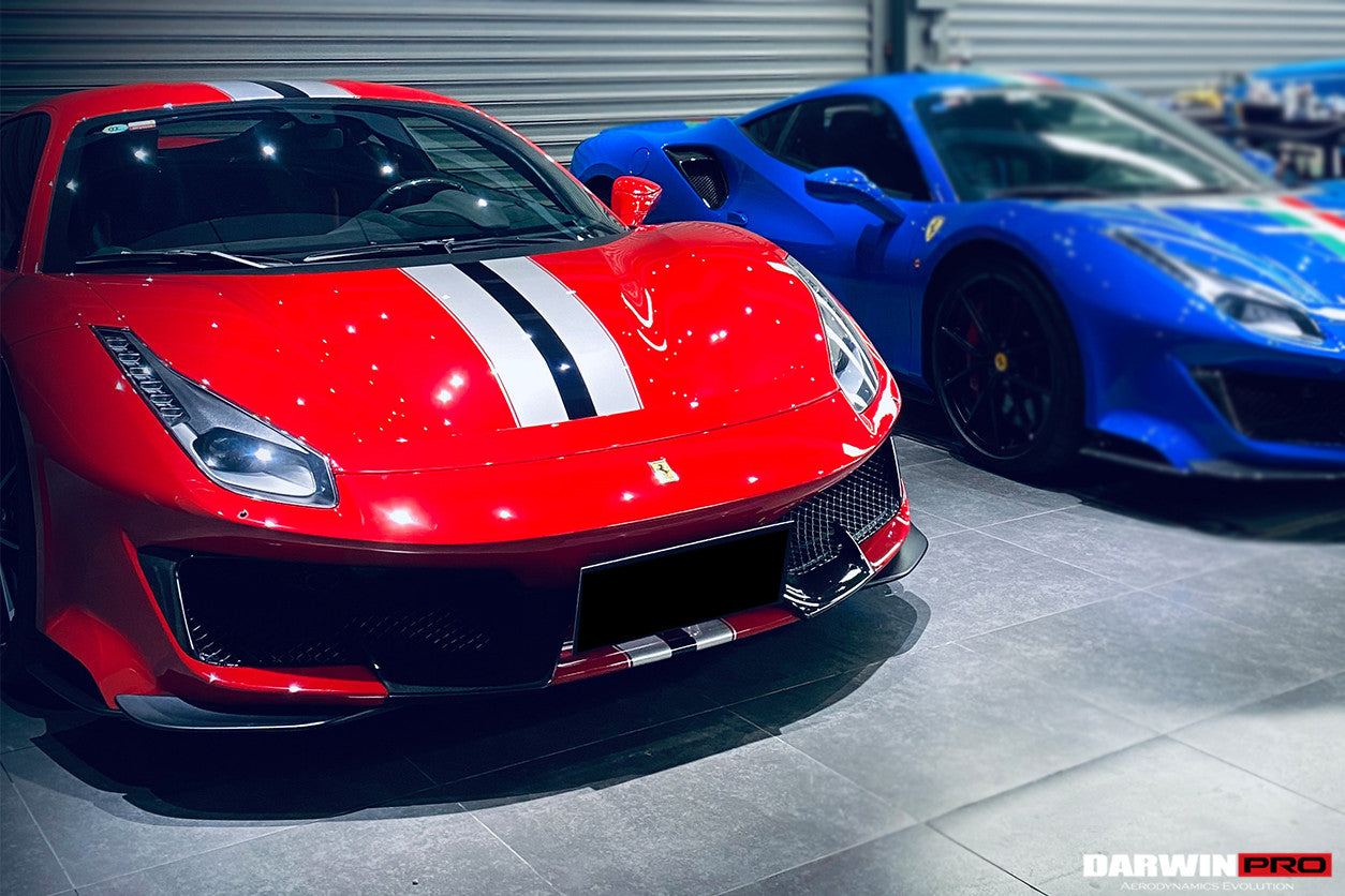 2018 - 2022 Ferrari 488 Pista Partial Carbon Fiber Front Bumper