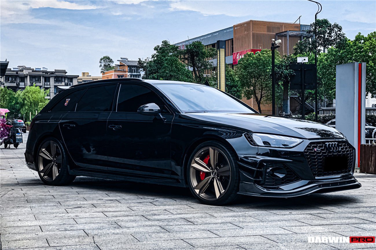 2020 - 2024 Audi RS4 B9.5 BKSS Style Carbon Fiber Front Bumper Canards