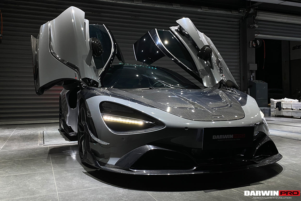 2017 - 2021 McLaren 720s Se²NWB Style Carbon Fiber Front Bumper Canards