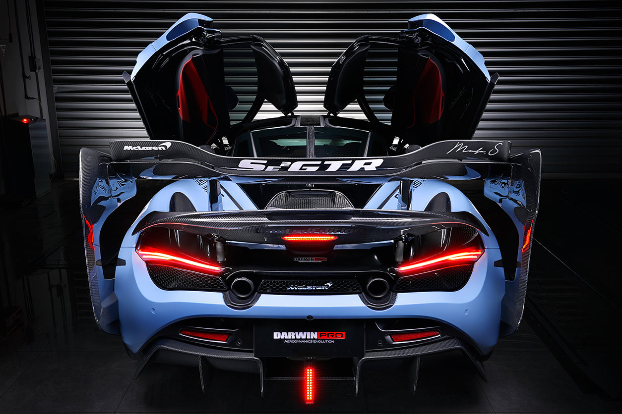 2017 - 2022 McLaren 720s Se²GTR Style Trunk Wing with Side Winglets