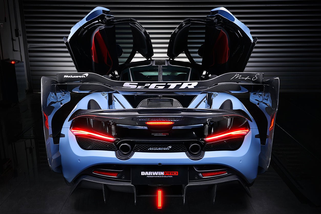 2017 - 2022 McLaren 720S Se²GTR Style Trunk Wing with Side Winglets