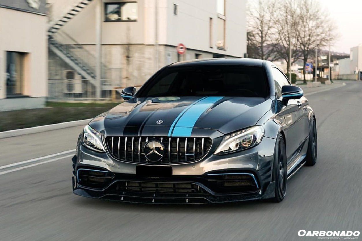 2015 - 2021 Mercedes Benz W205 C63 & S AMG Coupe BR Style Front Lip