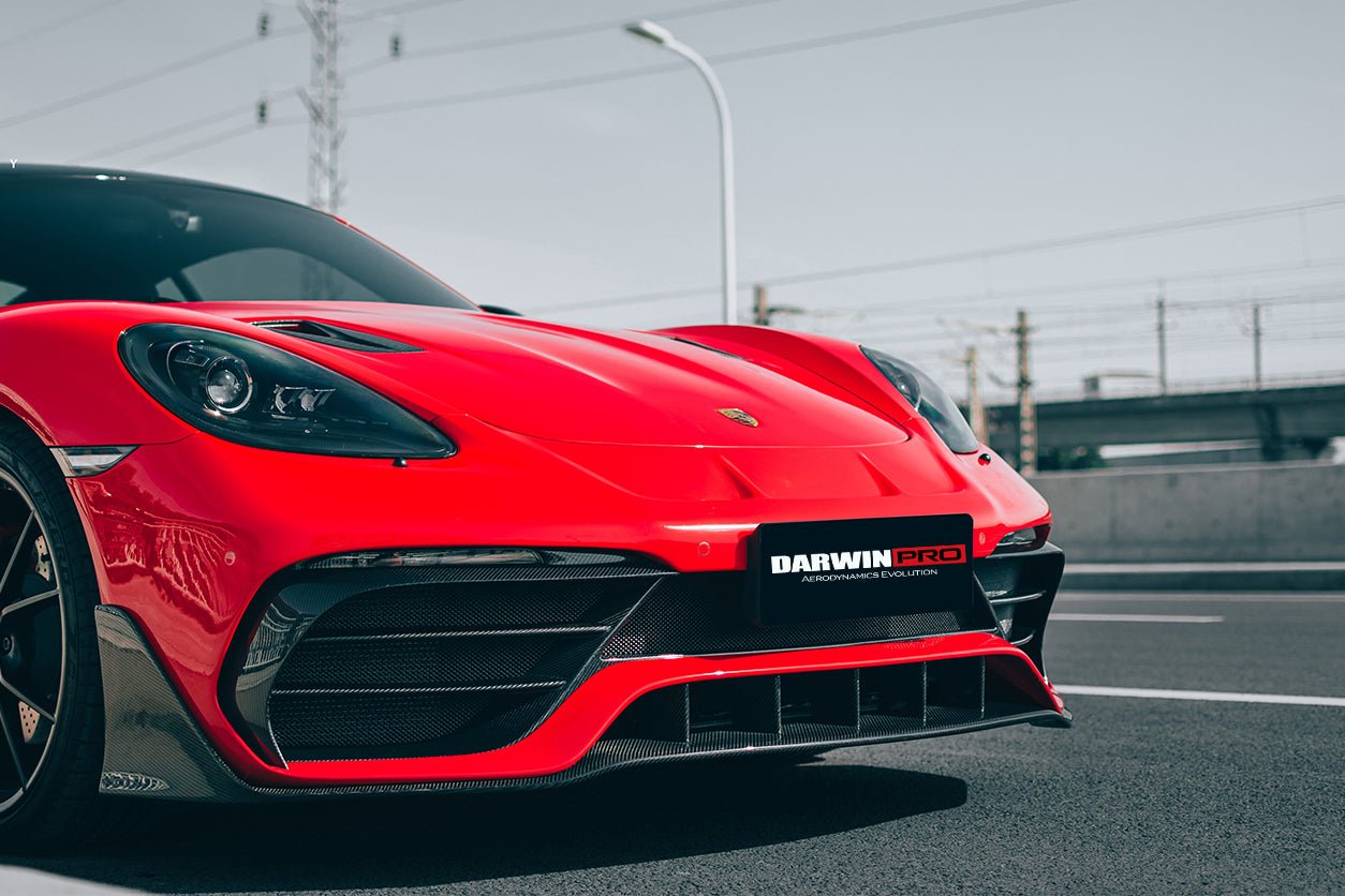 Porsche 718 Cayman & Boxster Stuttmate Carbon Fiber Front Bumper (2016-2020)