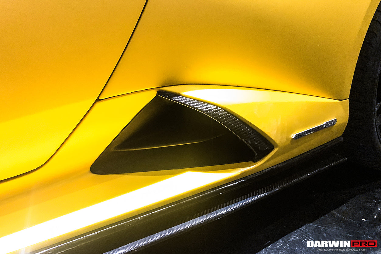 2019 - 2023 Lamborghini Huracan EVO OD Style Dry Carbon Side Skirts Under Board