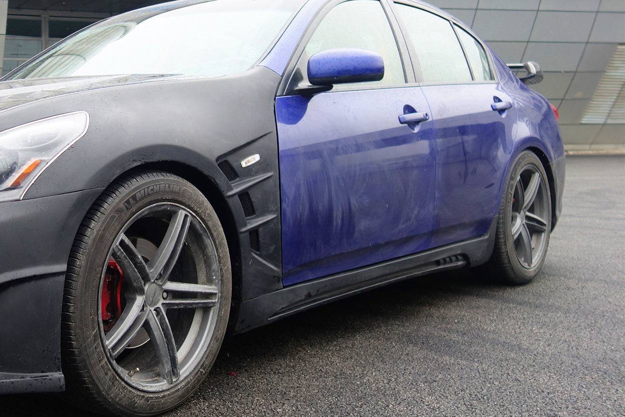 2007-2013 Infiniti G25/G35/G37 Sedan ELT Style Side Skirts - Carbonado