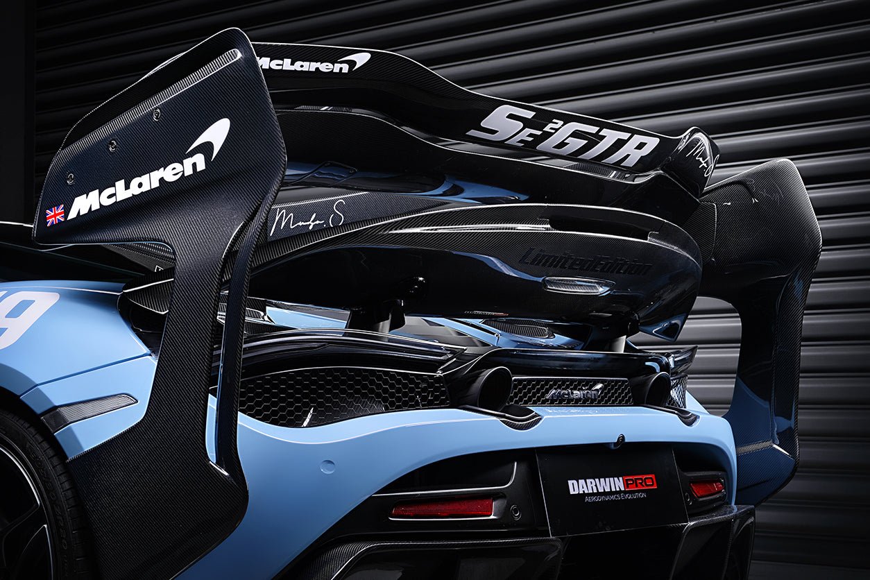 2017 - 2022 McLaren 720S Se²GTR Style Trunk Wing with Side Winglets