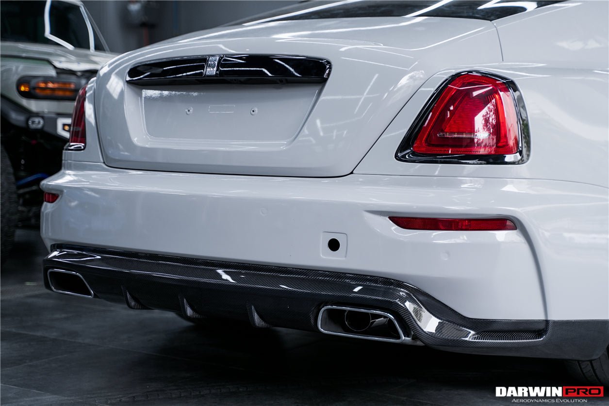 2016 - 2020 Rolls-Royce Wraith & Dawn BKSS Style Partial Carbon Fiber Rear Bumper