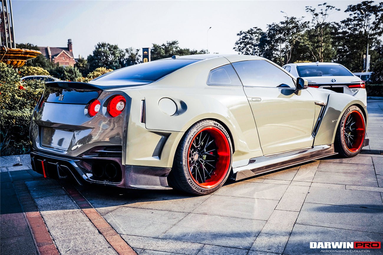 2008 - 2022 Nissan GTR R35 CBA & DBA & EBA BKSSII Style Partial Carbon Fiber Full Wide Body Kit