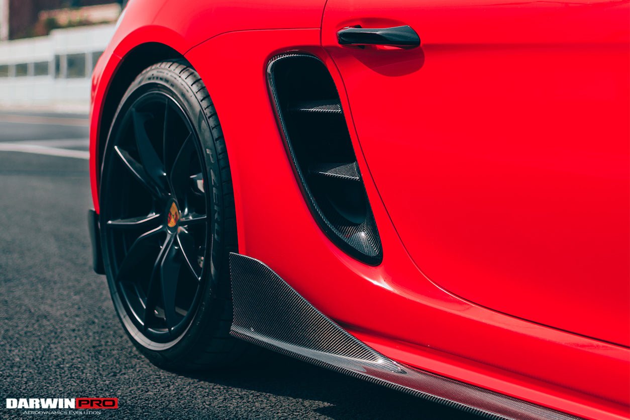 2016 - 2024 Porsche 718 Cayman & Boxster Stuttmate Carbon Fiber Side Skirts