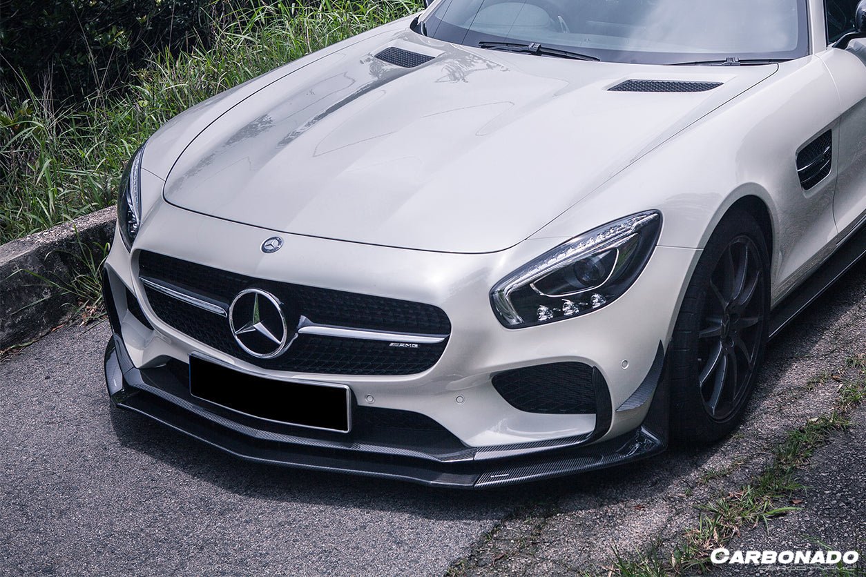 2015 - 2017 Mercedes Benz AMG GT/GTS RS Style Carbon Fiber Front Canards