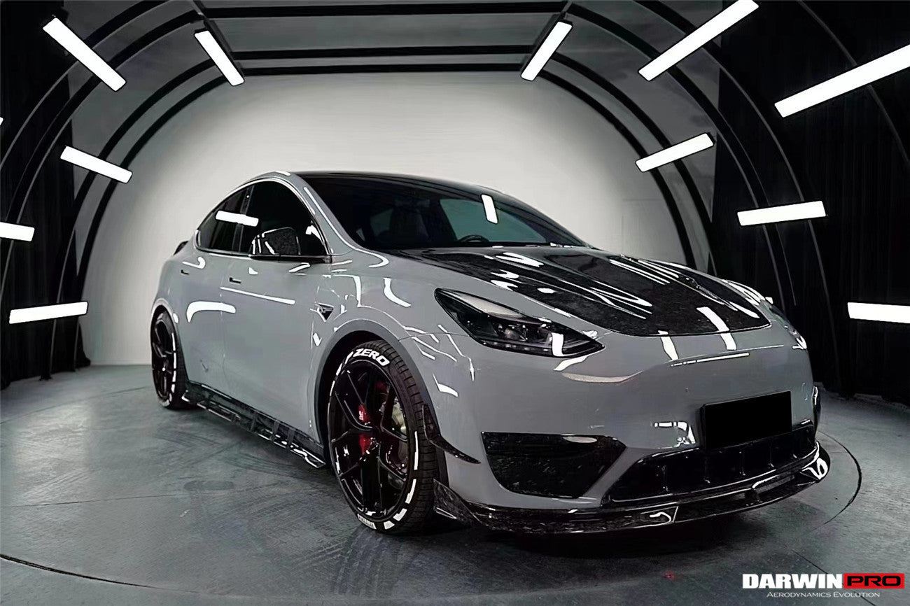 2020 - 2023 Tesla Model Y IMP Performance Carbon Fiber Front  Bumper Canards