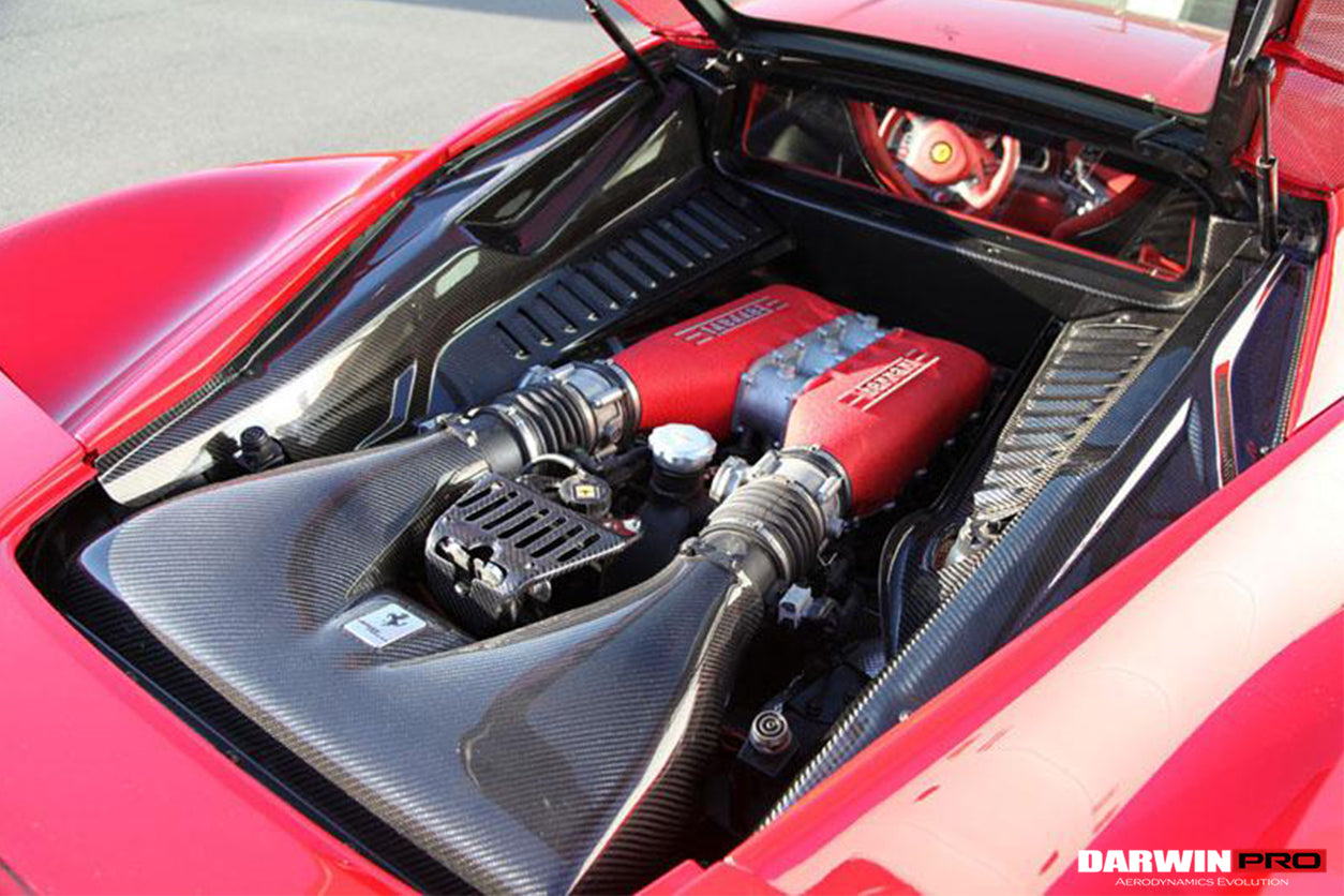 2010 - 2015 Ferrari 458 Coupe & Speciale Dry Carbon Fiber Engine Bay Panels