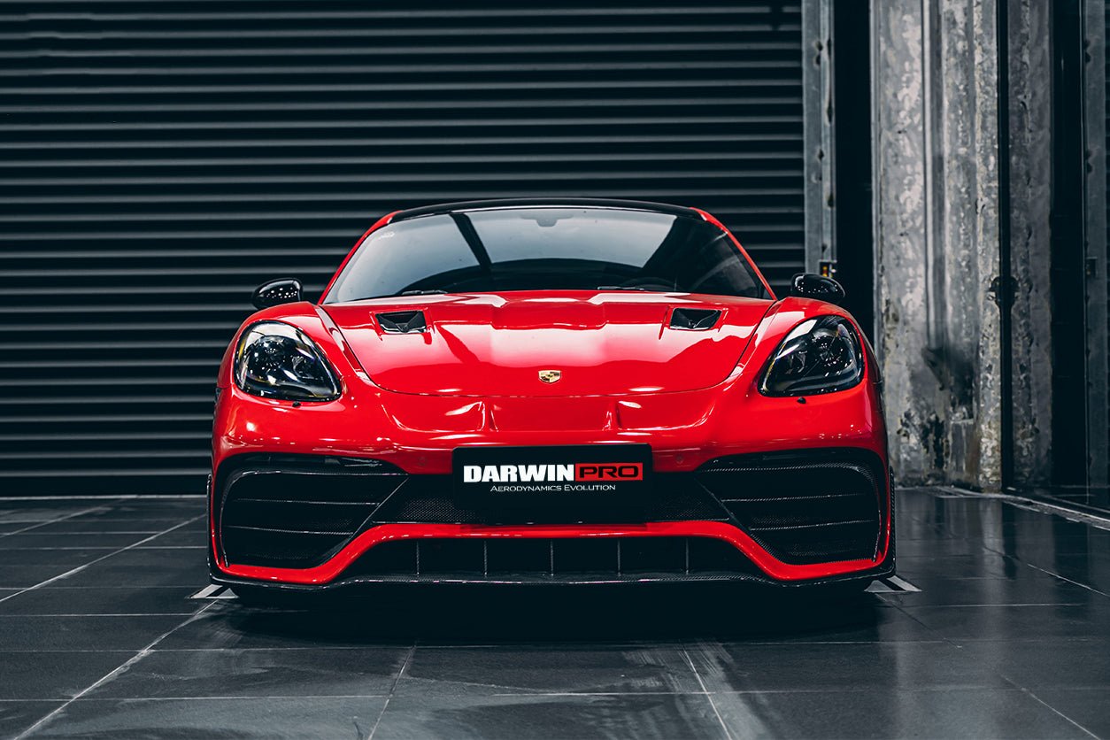 Porsche 718 Cayman & Boxster Stuttmate Carbon Fiber Front Bumper (2016-2020)