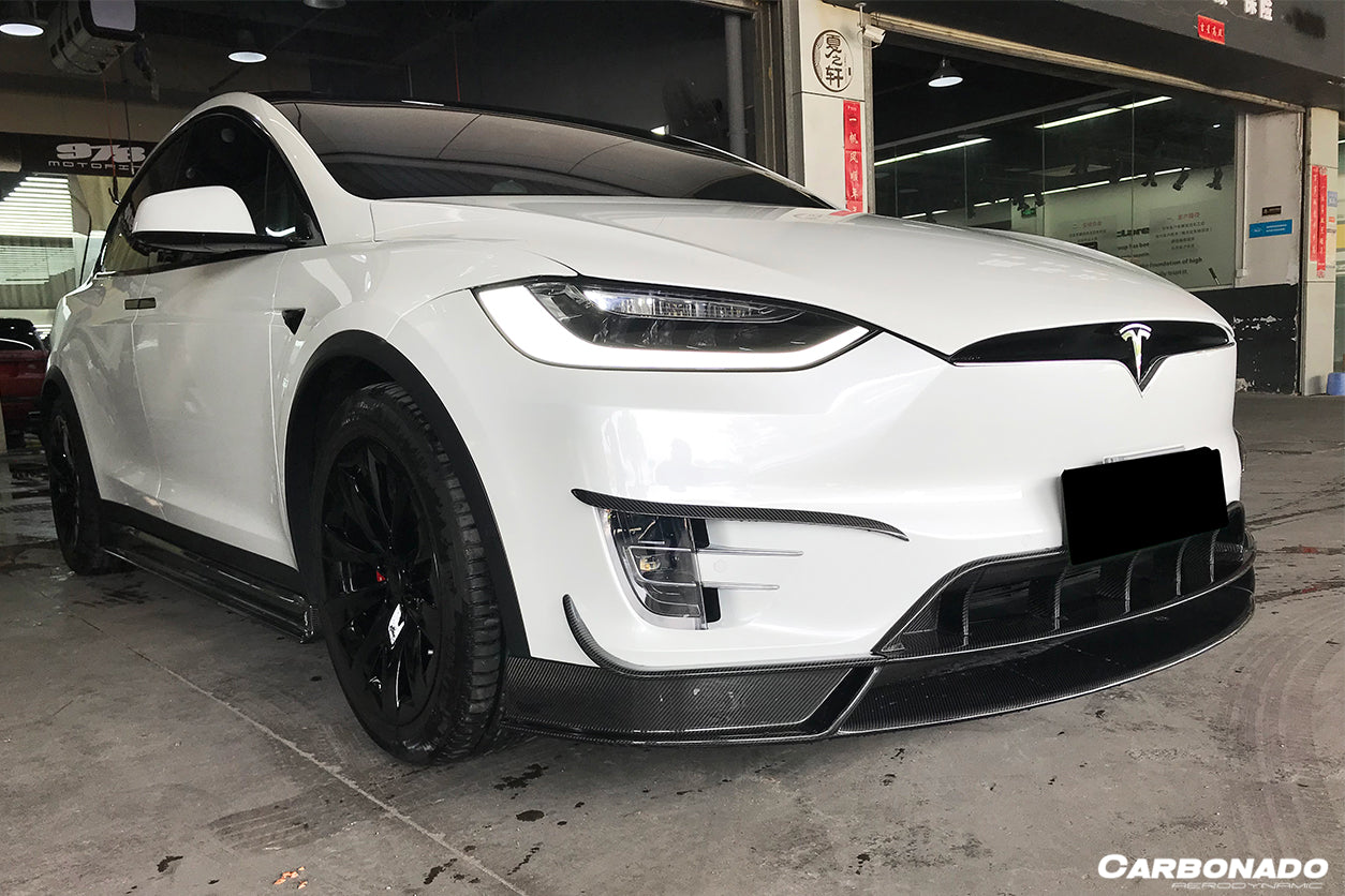 2019 - 2021 Tesla Model X SUV RZS Style Carbon Fiber Full Kit
