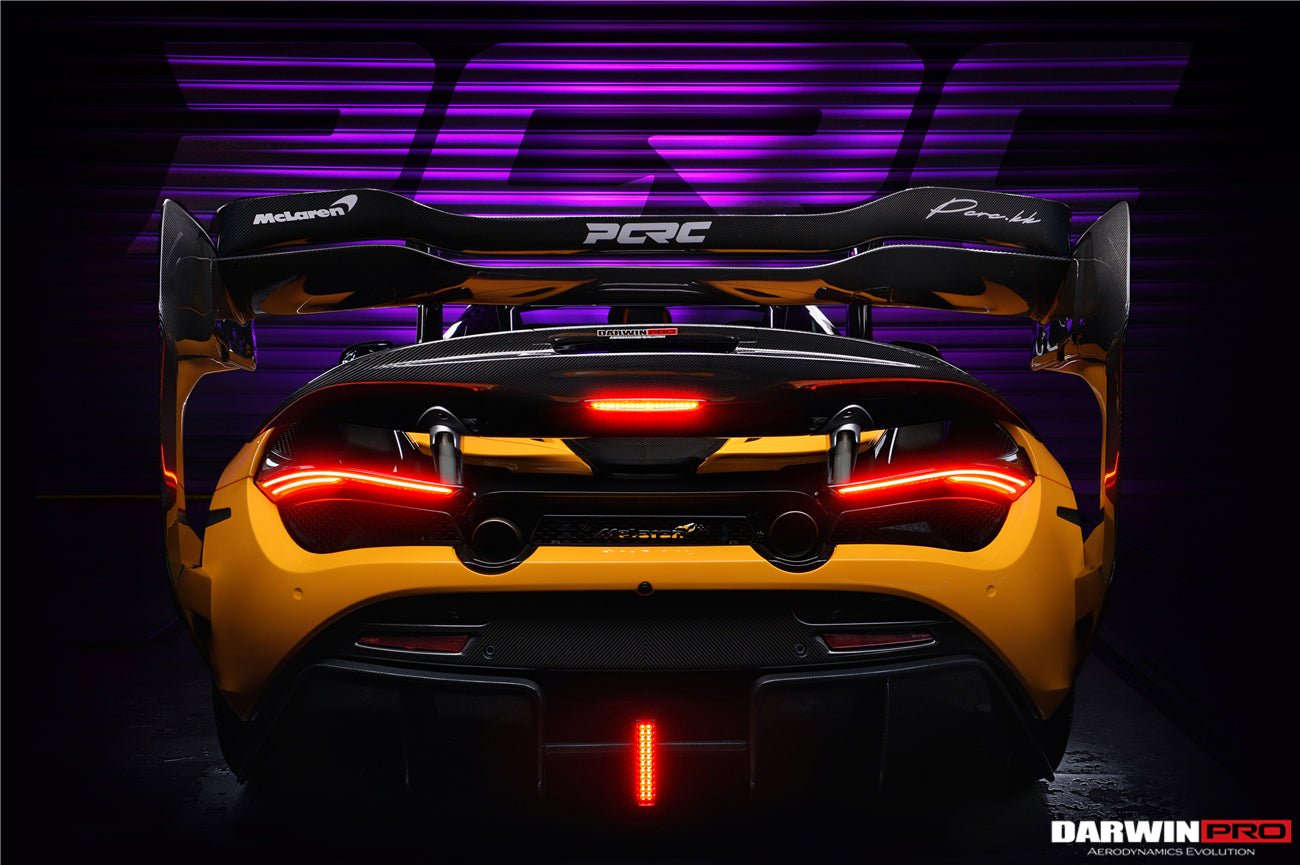 2017 - 2022 McLaren 720S Se²GTR Style Trunk Wing with Side Winglets