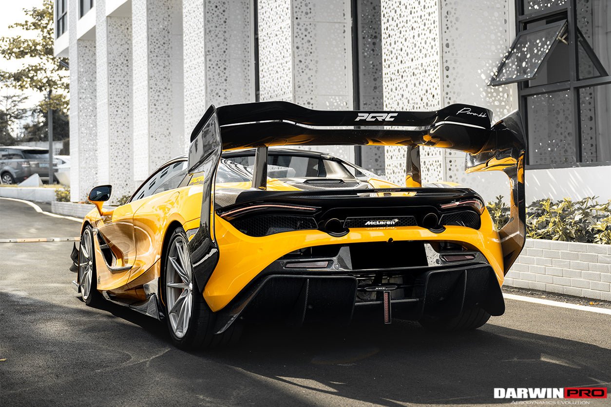 2017 - 2022 McLaren 720S Se²GTR Style Trunk Wing with Side Winglets