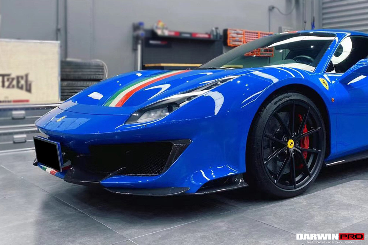 2018 - 2022 Ferrari 488 Pista Partial Carbon Fiber Front Bumper