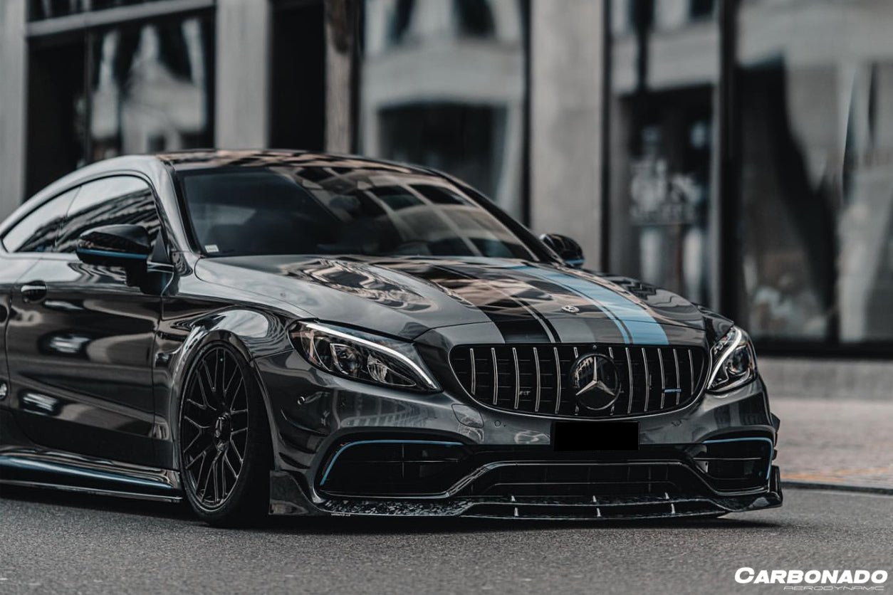 2015 - 2021 Mercedes Benz W205 C63 & S AMG Coupe BR Style Front Lip