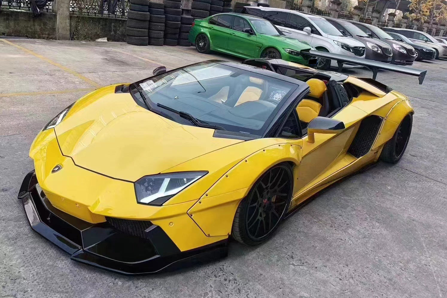 2011 - 2021 Lamborghini Aventador LP700 LP720 LP750 LP740 Coupe/Roadster DE Style Front Wide Fender Flares
