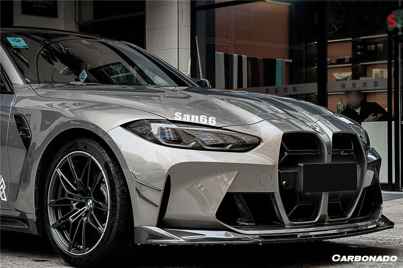 2021-2025 BMW M3 G80 M4 G82 G83 MP Style Carbon Fiber Front Canards