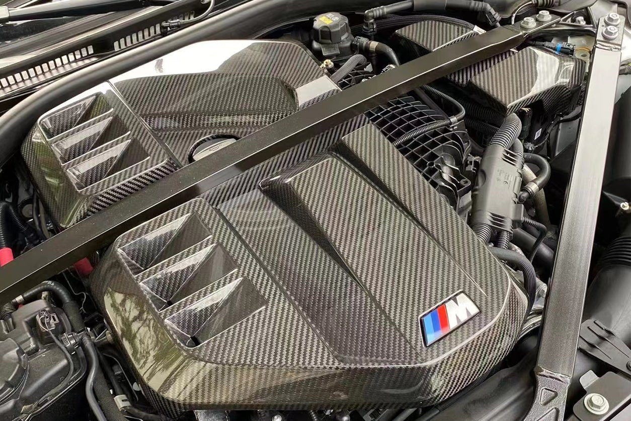 2021-2025 BMW M3 G80 M4 G82 G83 DRY Carbon Fiber Engine Cover