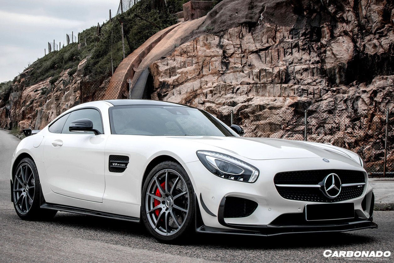 2015 - 2017 Mercedes Benz AMG GT/GTS RS Style Carbon Fiber Front Canards