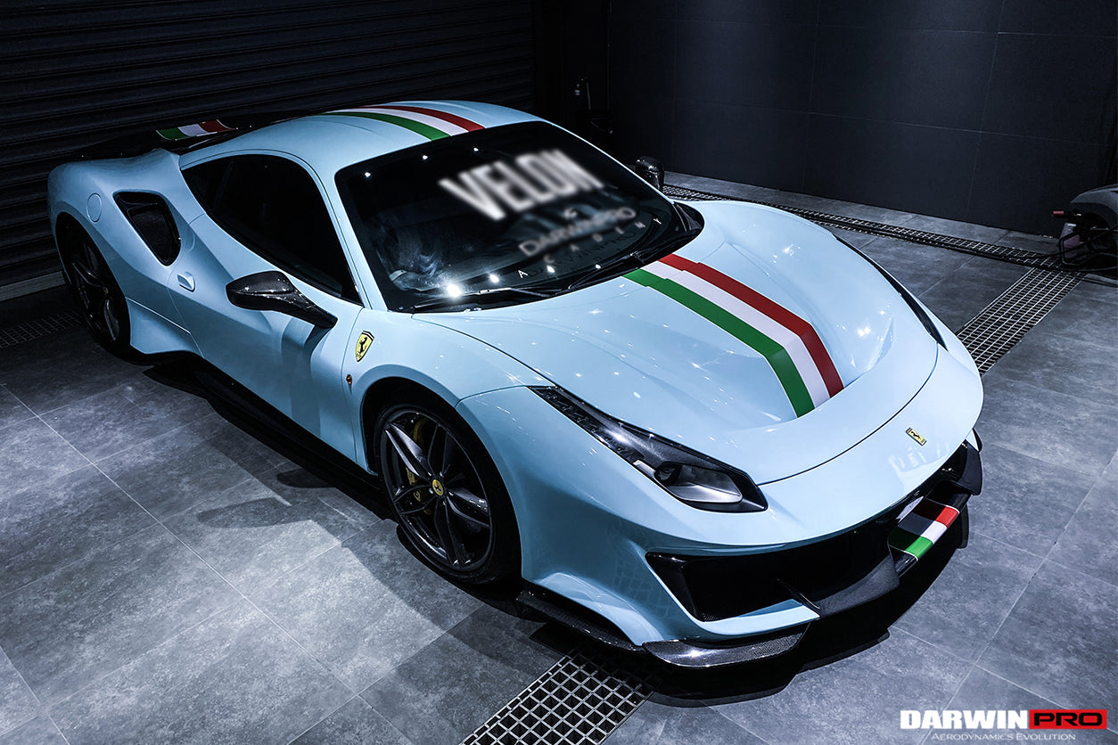 2015 - 2020 Ferrari 488 GTB & Spyder Pista Style Side Skirts