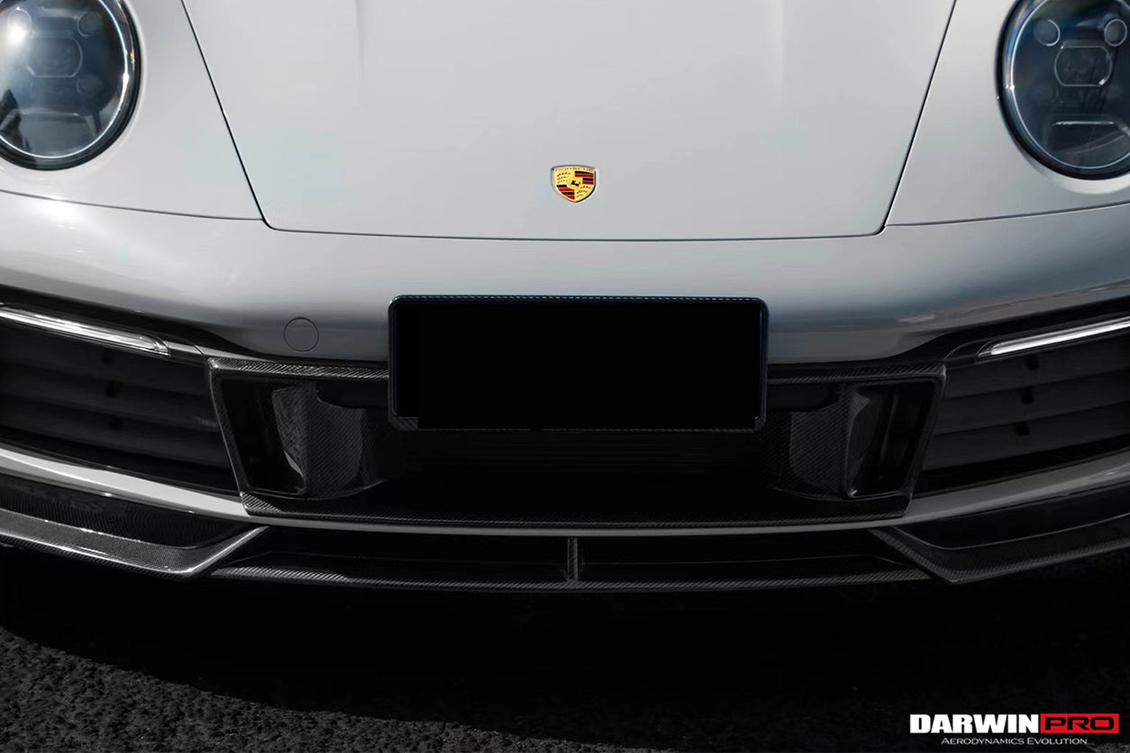 2019 - 2023 Porsche 911 992 Carrera S & 4 & 4S & Targa & Cabriolet BKSS Style Front Middle Lip