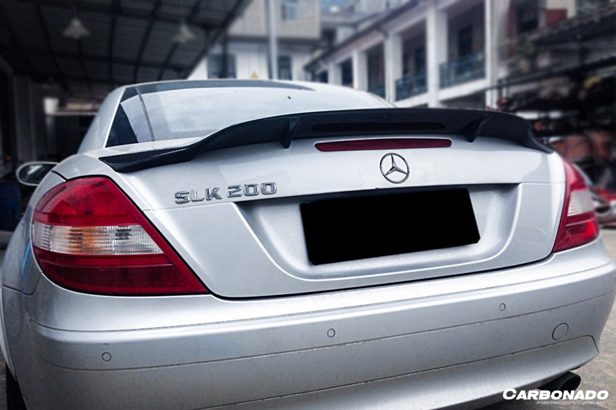 2005 - 2011 Mercedes Benz SLK R171 RT Style Carbon Fiber Trunk Spoiler