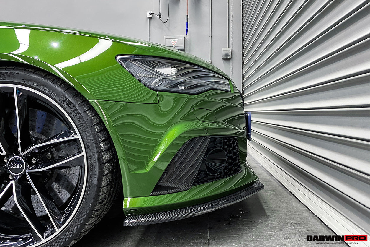 2013 - 2018 Audi RS6 Avant Carbon Fiber Front Bumper Caps