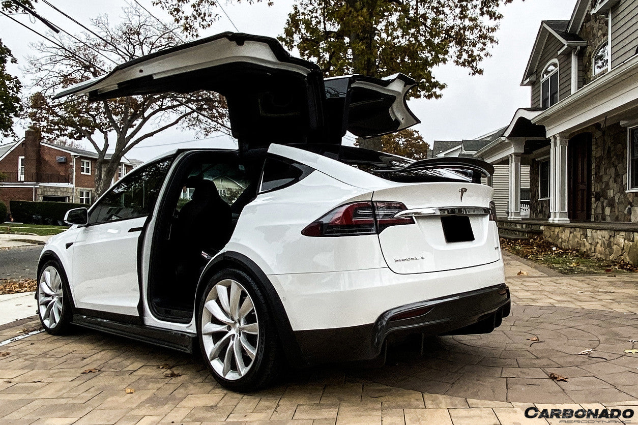 2019 - 2021 Tesla Model X SUV RZS Style Carbon Fiber Full Kit