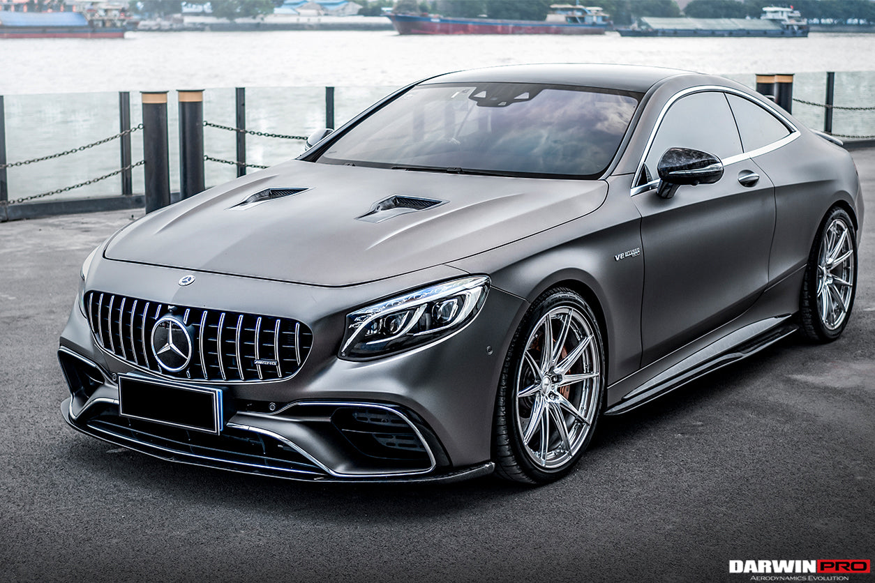 2018 - 2021 Mercedes Benz C217 S63 & S65 AMG Coupe BKSS Style Carbon Fiber Front Lip