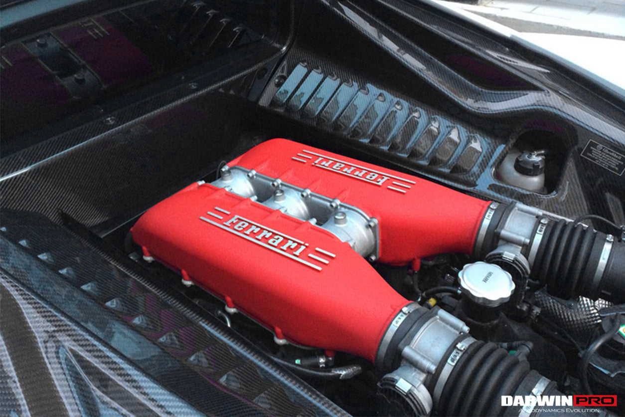 2010 - 2015 Ferrari 458 Coupe & Speciale Dry Carbon Fiber Engine Bay Panels