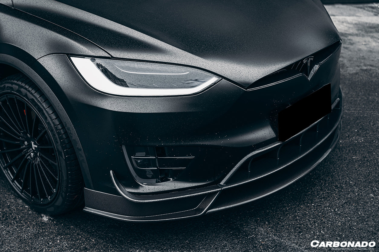 2019 - 2021 Tesla Model X SUV RZS Style Carbon Fiber Full Kit