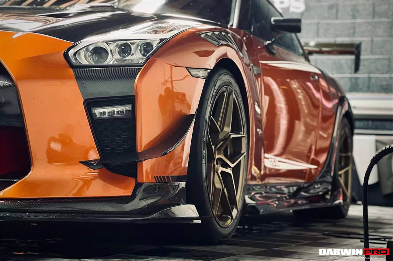 2017 - 2022 Nissan GTR R35 EBA BKSS Style Carbon Fiber Front Canards