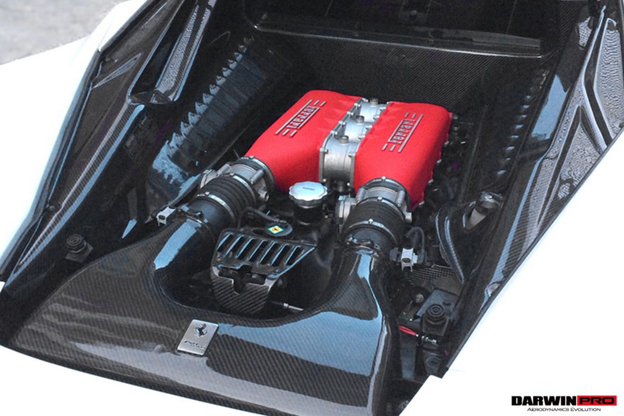 2010 - 2015 Ferrari 458 Coupe & Speciale Dry Carbon Fiber Engine Bay Panels