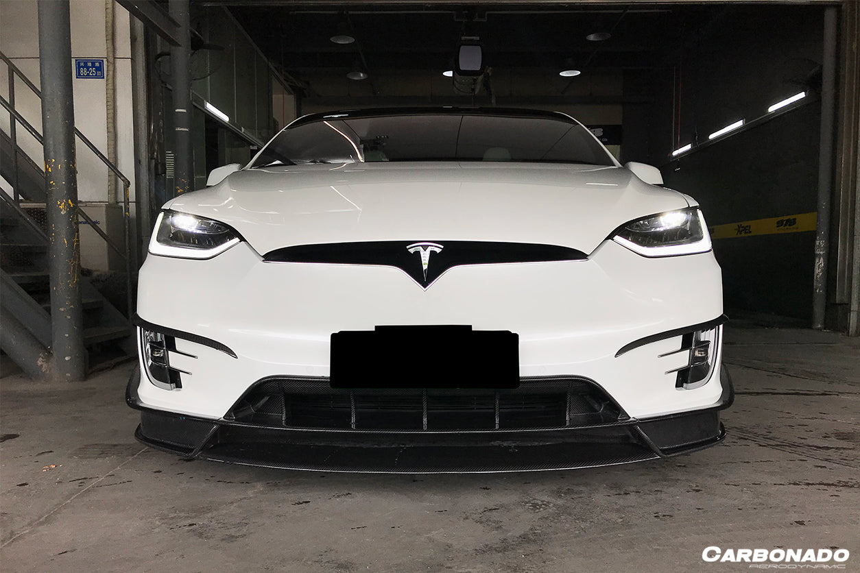 2019 - 2021 Tesla Model X SUV RZS Style Carbon Fiber Full Kit