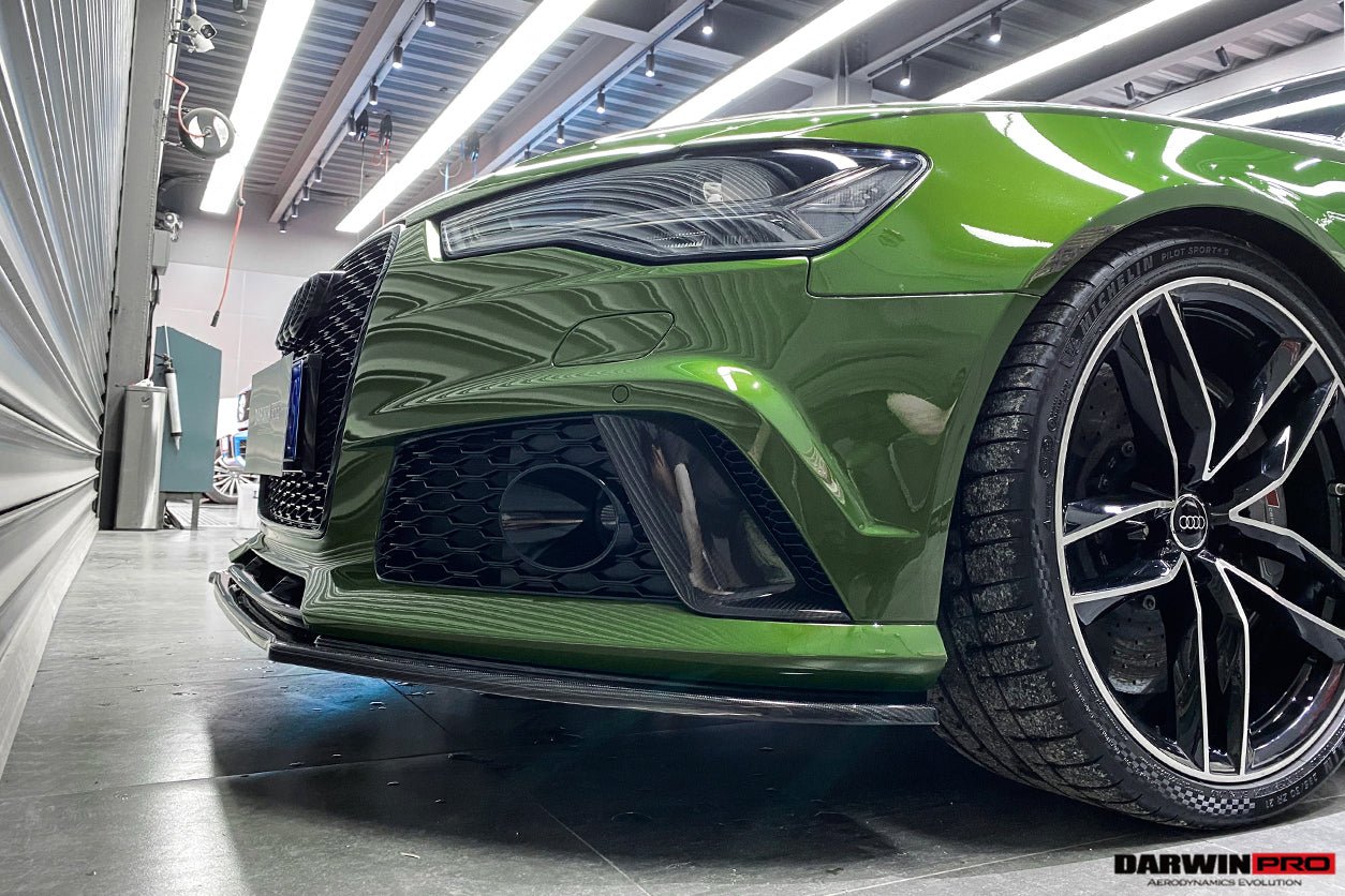2013 - 2018 Audi RS6 Avant Carbon Fiber Front Bumper Caps