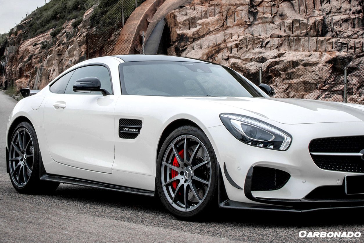 2015 - 2017 Mercedes Benz AMG GT/GTS RS Style Carbon Fiber Front Canards