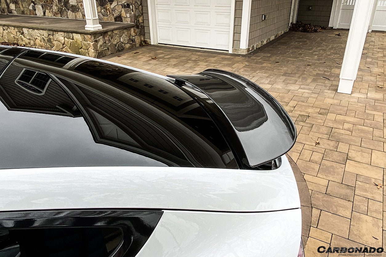2016 - 2021 Tesla Model X SUV RZS Style Carbon Fiber Trunk Spoiler