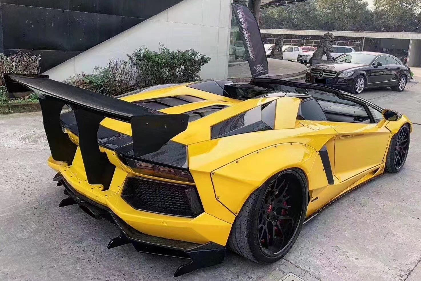 2011-2016 Lamborghini Aventador DE Style Rear Wide Flares