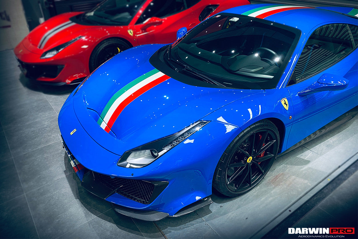 2018 - 2022 Ferrari 488 Pista Partial Carbon Fiber Front Bumper