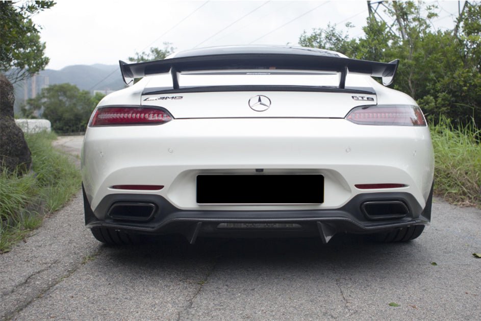 2015 - 2017 Mercedes Benz AMG GT/GTS RZS Carbon Fiber Rear Diffuser