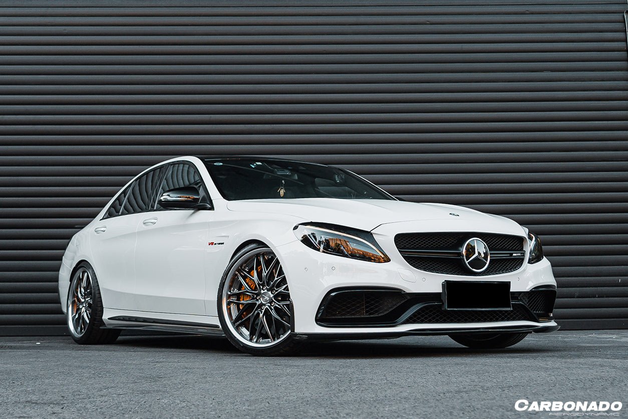 2015 - 2021 Mercedes Benz C-Class W205 Sedan PS Style Side Skirts