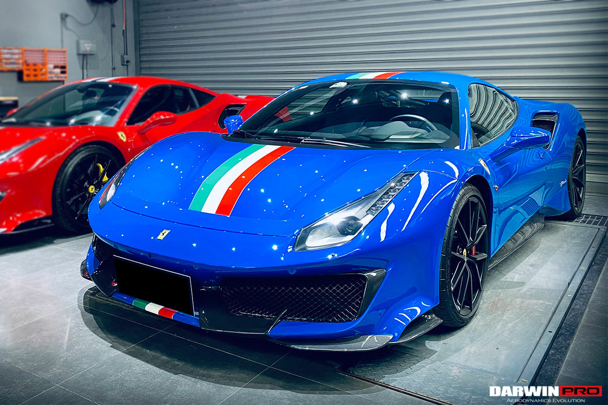 2018 - 2022 Ferrari 488 Pista Partial Carbon Fiber Front Bumper
