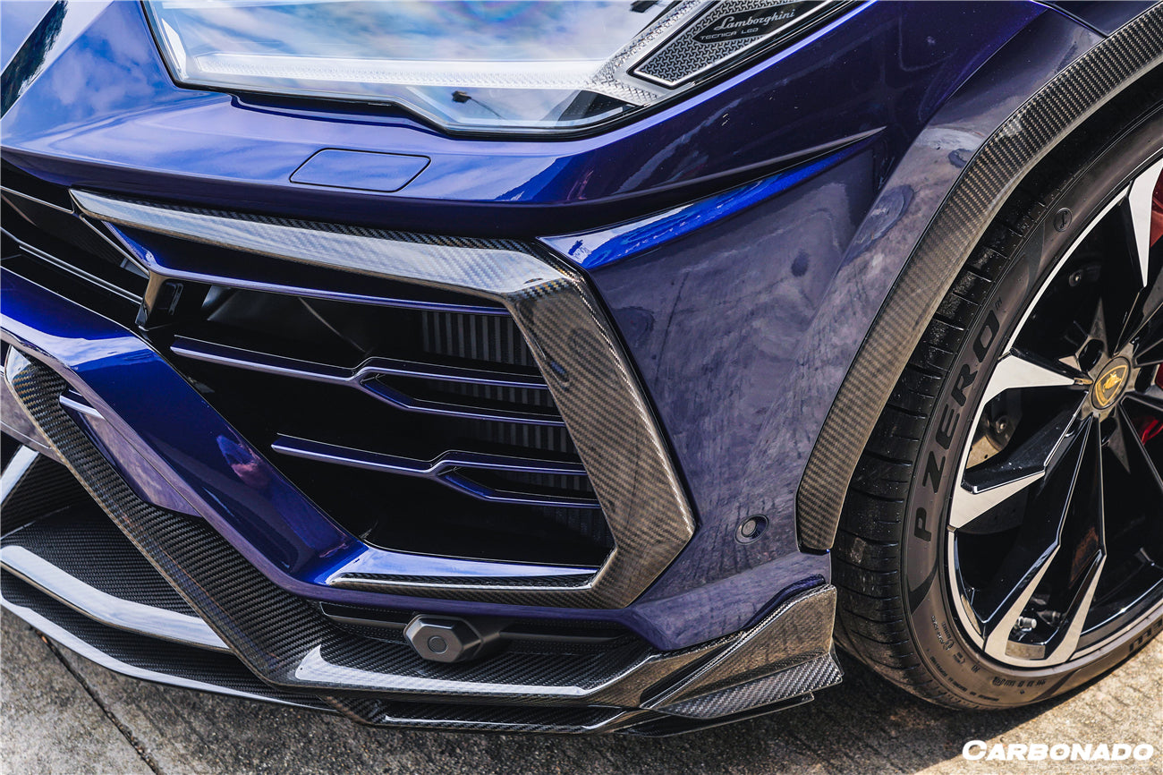 2018 - 2022 Lamborghini URUS TC Style Dry Carbon Fiber Front Bumper Vents