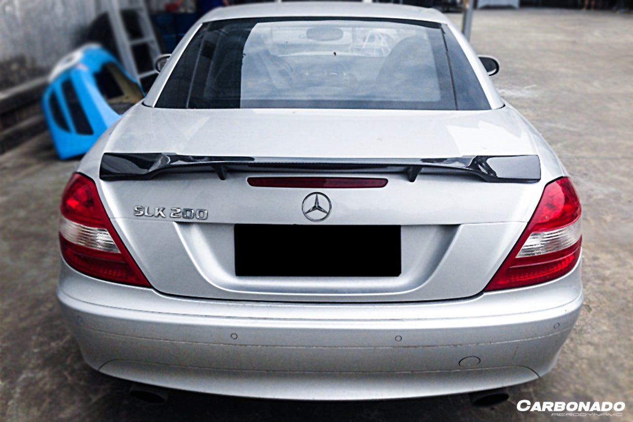 2005 - 2011 Mercedes Benz SLK R171 RT Style Carbon Fiber Trunk Spoiler