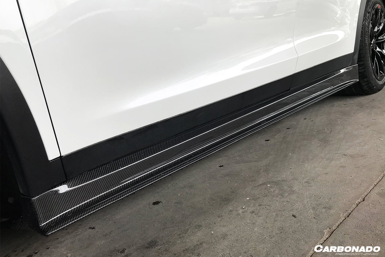 2019 - 2021 Tesla Model X SUV RZS Style Carbon Fiber Full Kit