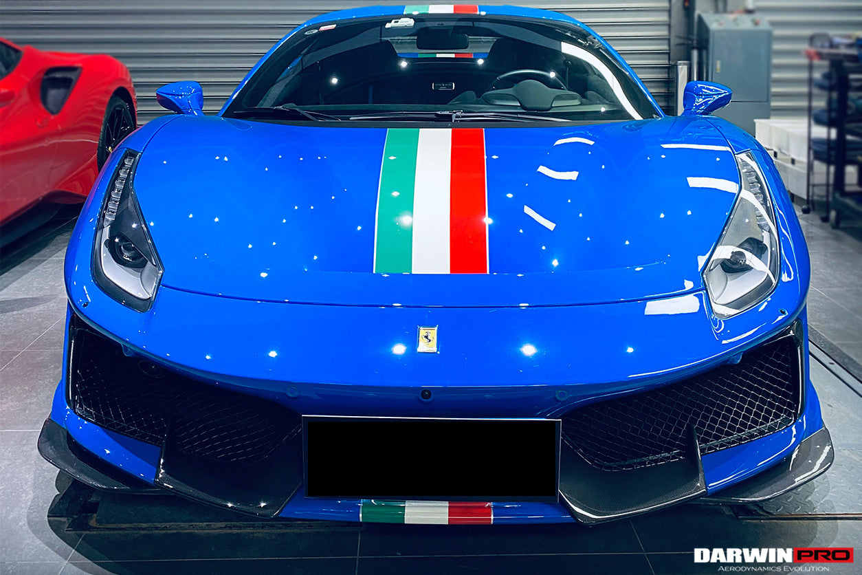 2018 - 2022 Ferrari 488 Pista Partial Carbon Fiber Front Bumper